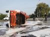  В Житомире перевернулась пожарная машина 