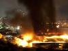 Пожар на рынке возле метро «Героев Днепра»