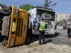 Столкновение автомобиля с троллейбусом в Киеве