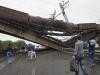 Взорванный мост в Донецкой области