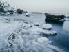 Снегопад и мороз сделали море в Одессе необычайно красивым 