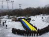 Запорожские военные провели на Хортице флешмоб в поддержку украинских моряков