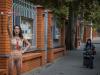 Активистка FEMEN в Одессе разделась перед польским консульством