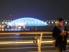 Всесвітній день боротьби з пневмонією: у Києві блакитним кольором підсвітили мости
