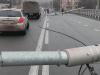 У Києві на Шулявському шляхопроводі впали стовпи: рух паралізовано