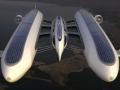 Гігантський катамаран з дирижаблями: в Італії створили концепт «летючої яхти»
