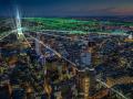 Самый высокий небоскреб Европы открылся лазерным шоу