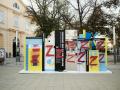 У Відні сплюндрували Z-символікою українські інсталяцію та стіну