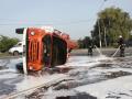  В Житомире перевернулась пожарная машина 