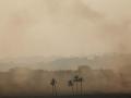 Дым над сектором Газа