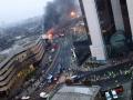 Вертолет врезался в строительный кран в Лондоне 