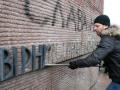 Попытка снести памятник чекистам в Киеве