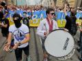 Марш единства футбольных фанатов во Львове