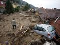 Последствия наводнения в Сербии