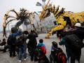 В Пекине сразились роботы-гиганты