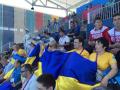 Украинские и российские болельщики в Баку
