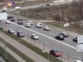 Водитель в Киеве нашел необычный способ объехать пробку