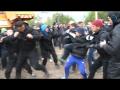 Массовая драка в Киеве из-за незаконной застройки 