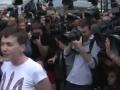Надежда Савченко: первое обращение к украинцам в аэропорту Борисполь