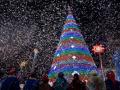 Янукович зажег новогоднюю ёлку