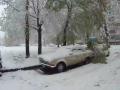 Аномальный апрель. Снег в Харькове