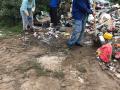 Жители Осокорков своими силами ликвидировали стихийную свалку