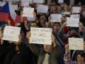 «Чешская Республика - это не Земан»: акция несогласия с позицией президента по оккупированному Крыму состоялась в Праге