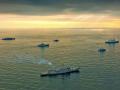 Две группы НАТОвских кораблей проводят совместные маневры недалеко от Одессы