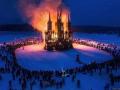 В России на Масленицу сожгли макет католического костела