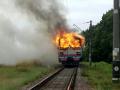 В Винницкой области сгорел вагон пассажирской электрички