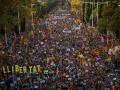 Llibertat: в Барселоне на улицы вышли сотни тысяч протестующих