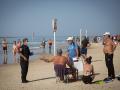 Солнечный февральский день на пляже в Тель-Авиве