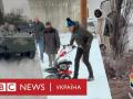 Негода в Україні - БТР воюють із заметами