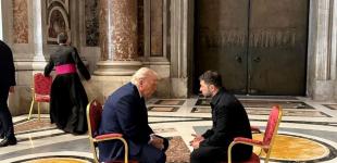 Зеленський та Трамп провели зустріч у Базиліці Святого Петра: з’явилися перші фото