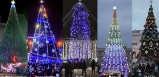 Новогодние красавицы: как выглядят главные елки в разных городах Украины