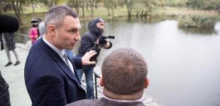Кличко відкрив першу чергу нового парку на Троєщині