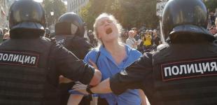 Протесты и задержания в Москве