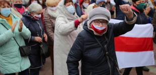 Митинг пенсионеров Беларуси и разгон ОМОНом