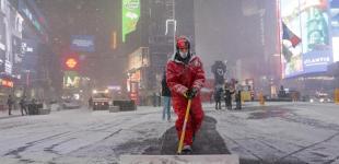 Зимовий шторм у Нью-Йорку