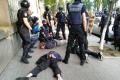 Полиция уже задержала в центре Киева 56 человек, пострадали пятеро копов