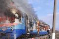 На Николаевщине горел поезд с пассажирами