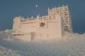 Обсерватория на горе Поп Иван полностью покрыта снегом и напоминает сказочный дворец