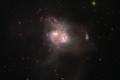 NASA показало слияние двух галактик