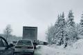 Из-за снега на трассе Киев-Чоп километровые пробки 