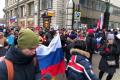 В центре Москвы митингующие спели «Путин – х…ло!»