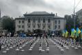 В Киеве у посольства России установили кресты с погибшими под Иловайском