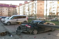 В Ужгороде грузовой кран рухнул на автомобили
