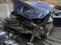 В Киеве Range Rover после столкновения с Tesla отбросило на пешеходов, четверо пострадавших