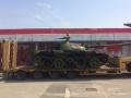 Сербские ультрас привезли к стадиону танк Т-55