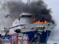 В порту Норвегии загорелся российский корабль